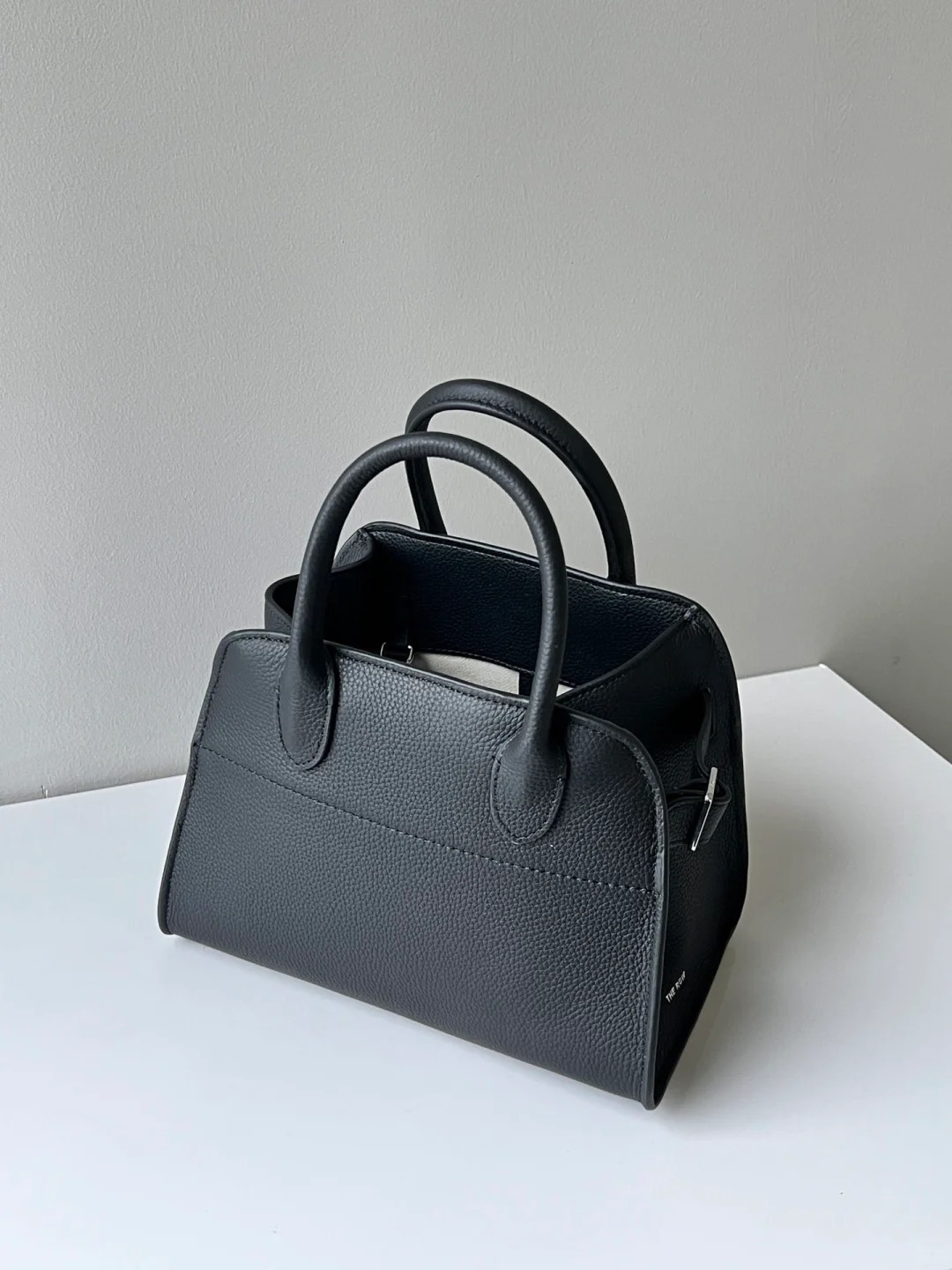 TheRow Tote, Margaux 15, bolso de cuero de seda de alta calidad, bolso de gran capacidad, bolso de viaje, bolso de mano