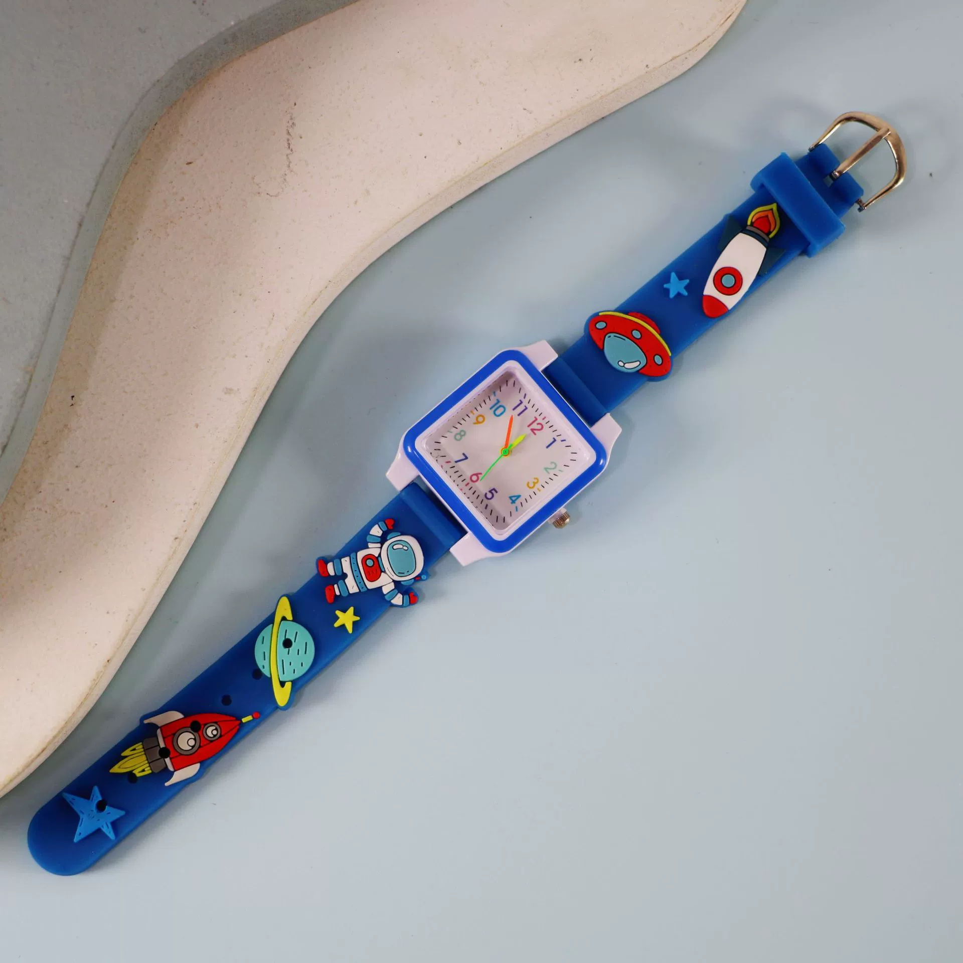 Silicone children's watch with gears, children's quartz watches