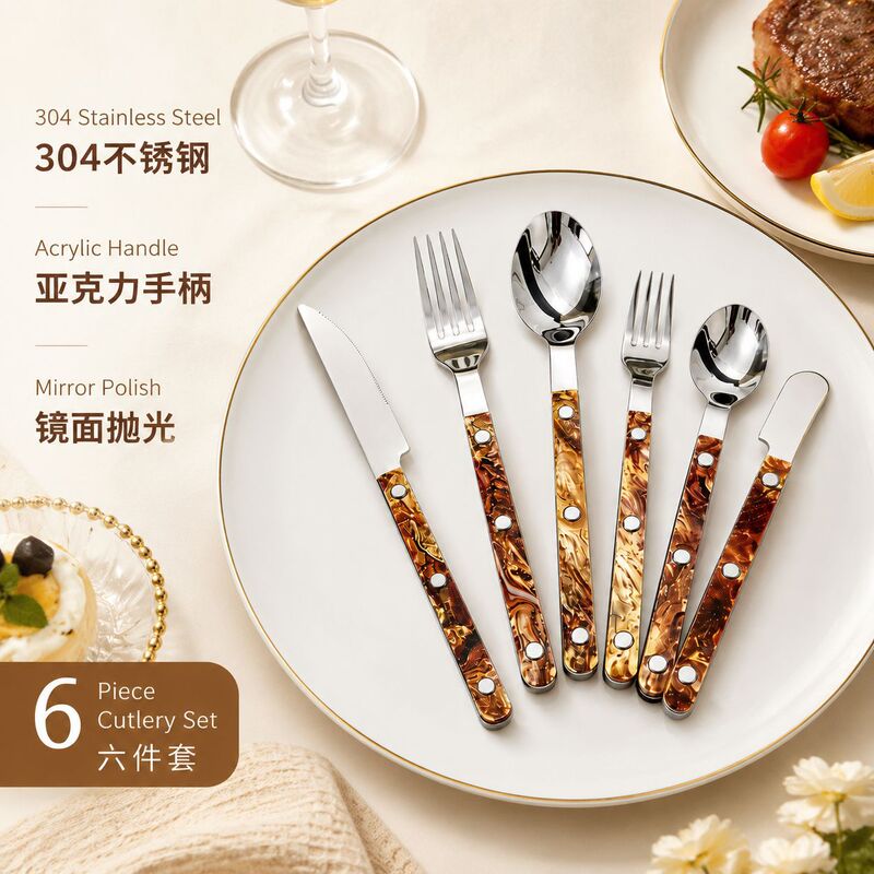 304 Stainless Steel Knife, Fork, and Spoon Set, Western Tableware, Restaurant and Hotel, Food Grade, Mirror Polished, Wholesale in Stock 304 Stainless Steel Knife, Fork, and Spoon Set, Western Tableware, Restaurant and Hotel, Food Grade, Mirror Polished, Wholesale in Stock