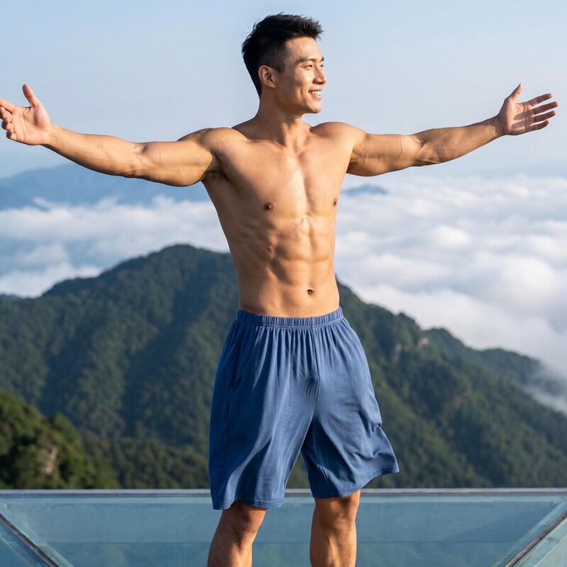 Summer Modal Men's Shorts, Large Size, Loose, Thin, Knee-Length Pants, Sleepwear, High-Waisted Sports Pants, Casual Pants Summer Modal Men's Shorts, Large Size, Loose, Thin, Knee-Length Pants, Sleepwear, High-Waisted Sports Pants, Casual Pants