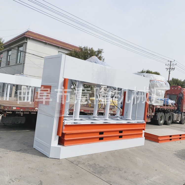 6米长四缸100吨液压冷压机生态板压合液压冷压机自动保压升降