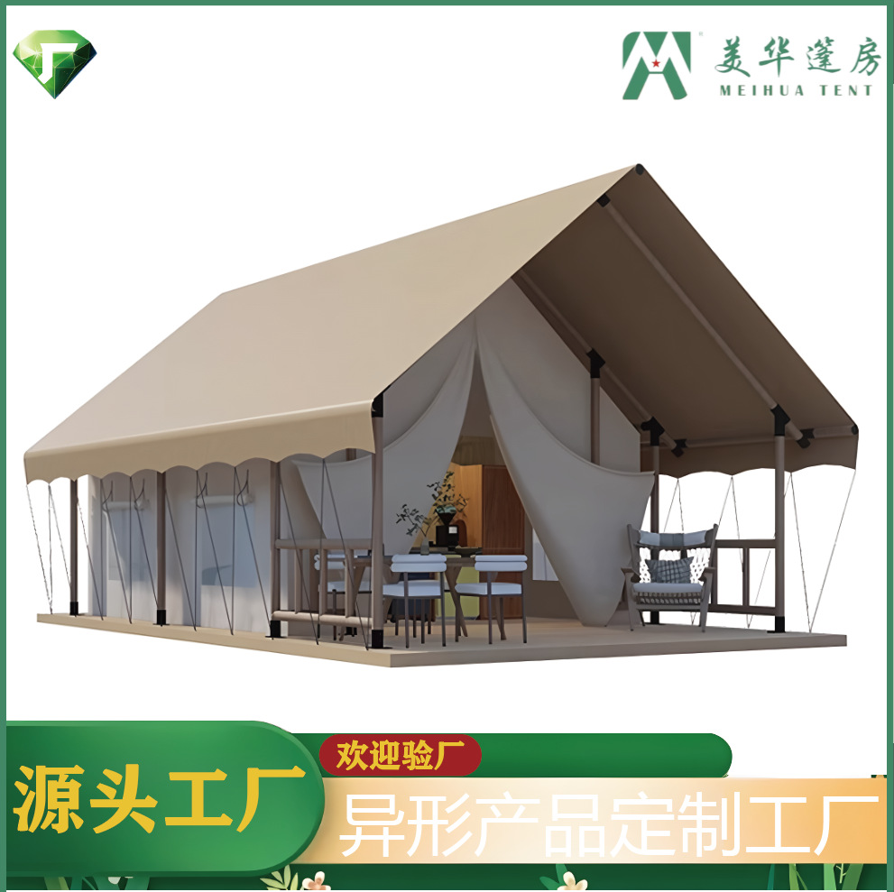 Tiendas de madera sólida de Wild Luxury Hotel High-end Camping Residence Resort Scenic Spot Tiendas de madera