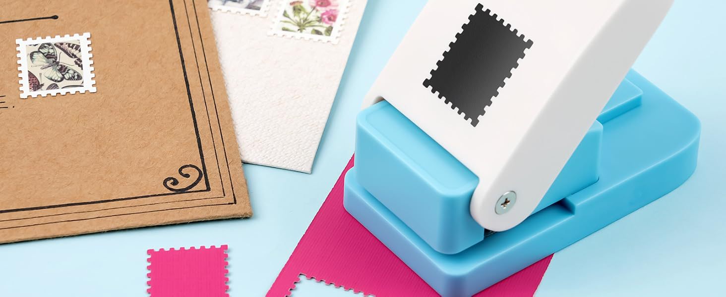 postage stamp shaped paper punch paper punch set paper punches for scrapbooking