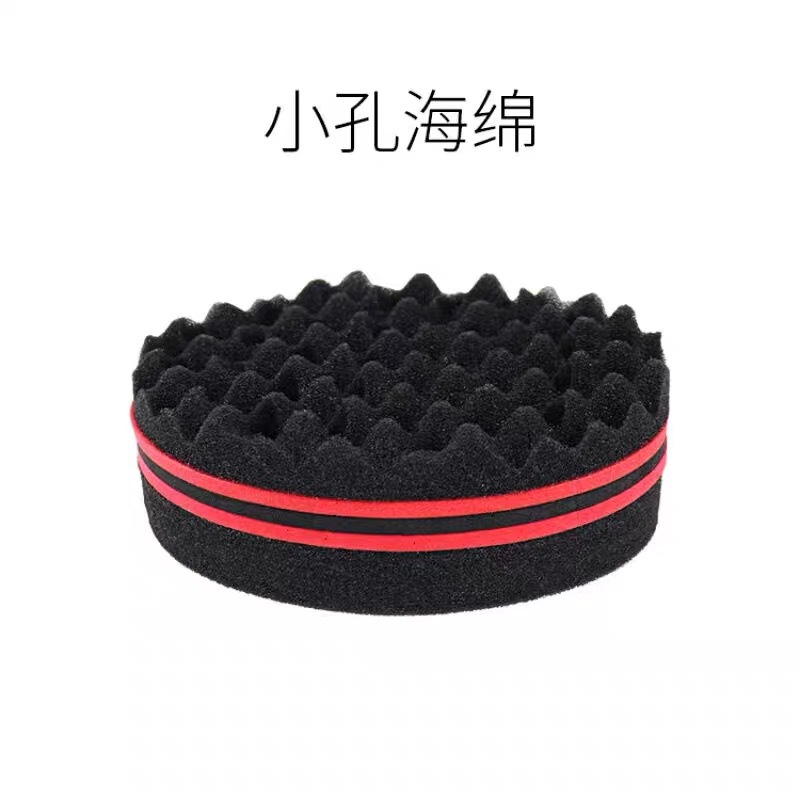 Esponja negra caliente serrada rizada cabello negro trenzado cabeza explosiva estilo de peluquería esponja Hip Hop herramienta explosiva