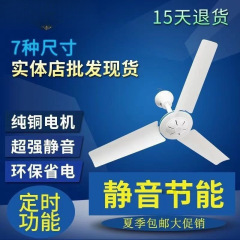 塑料三叶小吊扇床上静音微风扇家用客厅厨房大风量电学生老人小型