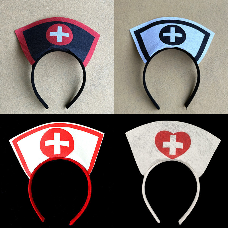 Halloween bar party props cosplay nurse headband headdress ball performance nurse headband