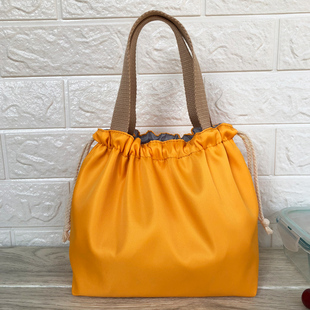 New Solid Color Waterproof Lunch Box Bag Handbag Cute Drawstring Lunch Bag Lunch Bag with Rice Bag Lunch Box Hand Donglong