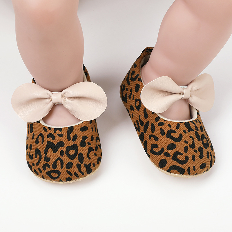 Girl's Casual Leopard Round Toe Toddler Shoes display picture 4