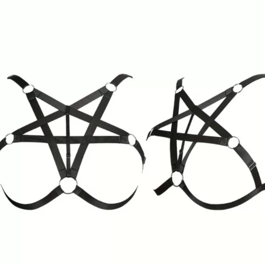 Estilo gótico elástico tendencia de cinco estrellas moda cadena de cintura joyería punk hip-hop moda cinturón corsé faja
