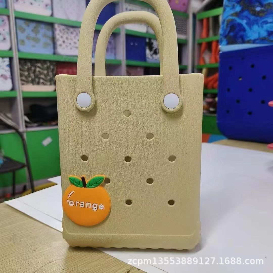 Spot al por mayor cesta de eva de un solo hombro nuevo bolso de playa de vacaciones junto al mar de gran capacidad de verano popular bolso de mano