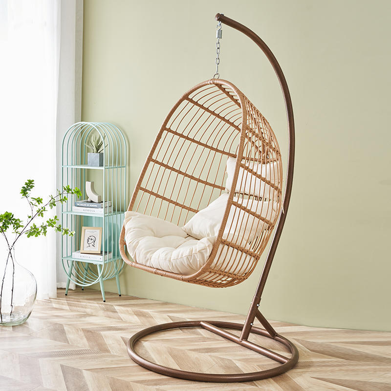 Silla Colgante o Cuna de Ratán para Exteriores - Para Jardín, Hotel o Balcón, Estilo Nórdico