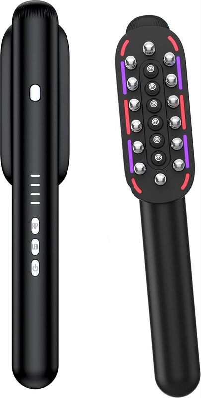 新しいrfrfヘアケア櫛EMSマイクロ電流電動マッサージ櫛頭皮上薬器櫛ヘアケア機器|undefined