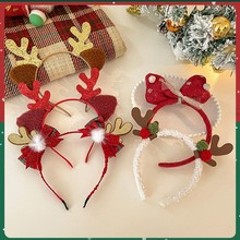 圣诞节发饰森系小鹿角发箍发卡麋鹿角头箍节日派对cos装扮头饰女