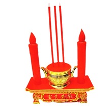 电子香烛家用LED供佛电池蜡烛电子香炉电香烛仿真财神蜡烛台无烟