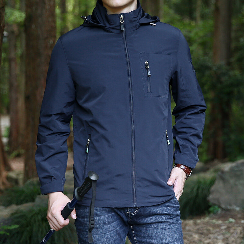 Transfronterizo de venta rápida de Amazon hombre chaqueta casual al aire libre chaqueta grande abrigo de montaña
