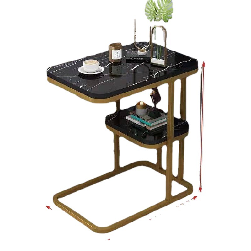 Pequeña mesa de café sala de estar Luz de lujo moderno simple sofá mesa lateral móvil mesa de esquina de hotel mesita de noche gabinete lateral mesa de apartamento pequeño