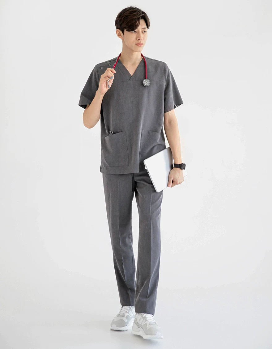 Overall, split set, nurse uniform, 2022, for beauty salons