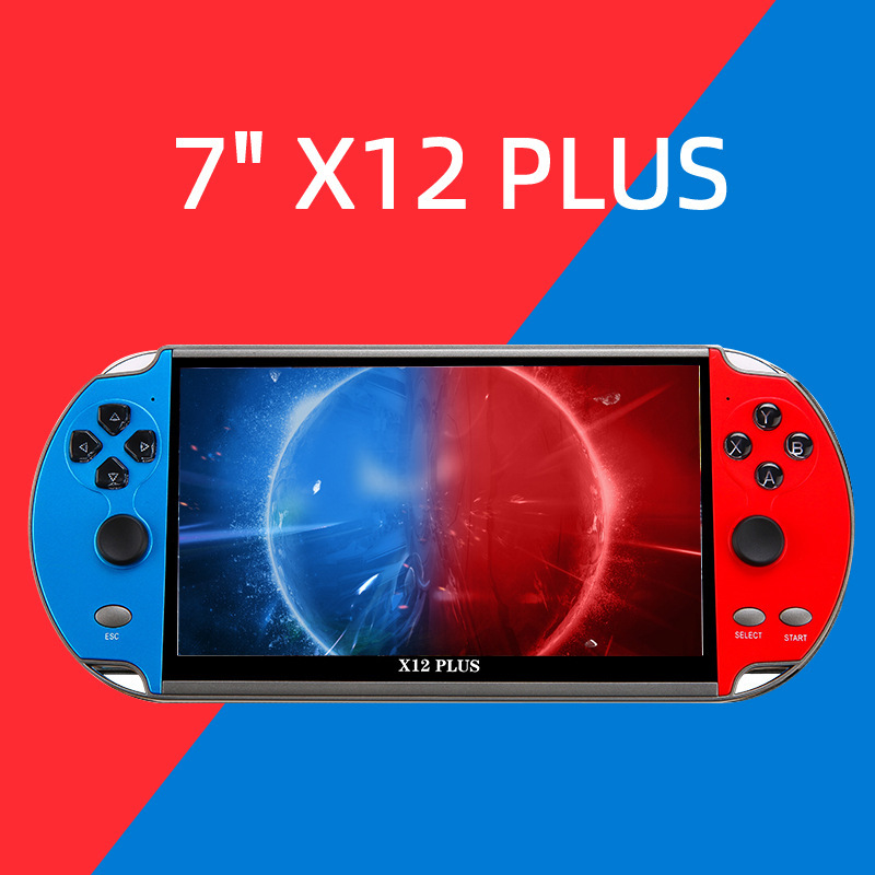 X12Plus Dual Rocker Game Machine 7 "HD Large Screen PSP Handheld Game Machine 16G Nostalgic Arcade Handheld X12Plus Dual Rocker Game Machine 7 "HD Large Screen PSP Handheld Game Machine 16G Nostalgic Arcade Handheld