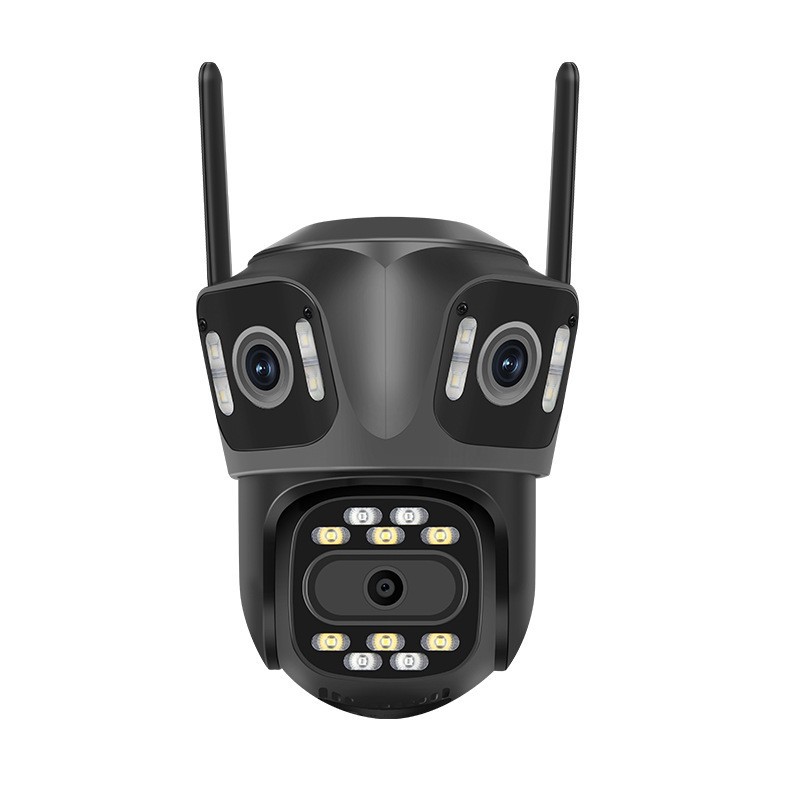 Monitoreo de tres imágenes 360 ° panorámico con visión nocturna de alta definición cámara de monitoreo WiFi inalámbrica doméstica