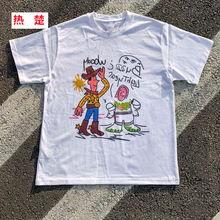 小众趣味潮流创意涂鸦卡通巴斯光年短袖T恤男女夏季宽松上衣12
