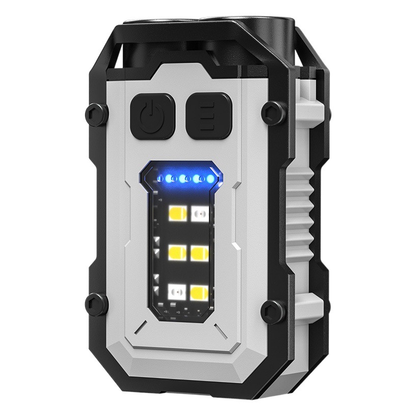 Al Aire Libre portátil al aire libre luz mini llavero de luz de succión magnética Tipo-C de carga rápida herramienta de visualización de energía multifuncional Luz