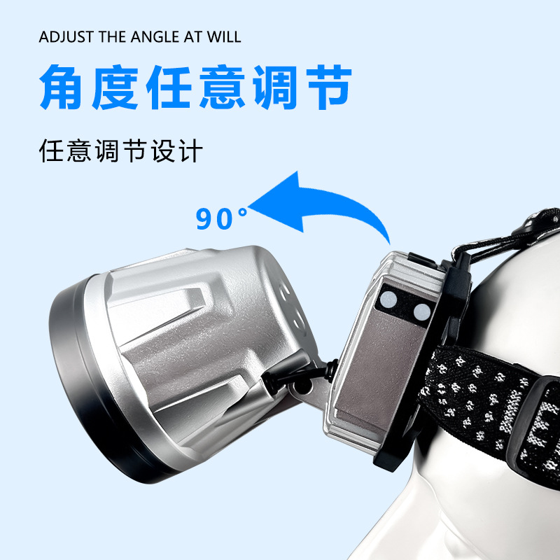 Nuevo faro LED transfronterizo agitando inducción faro USB cargador de cabeza tipo noche corriendo pescando mini faro