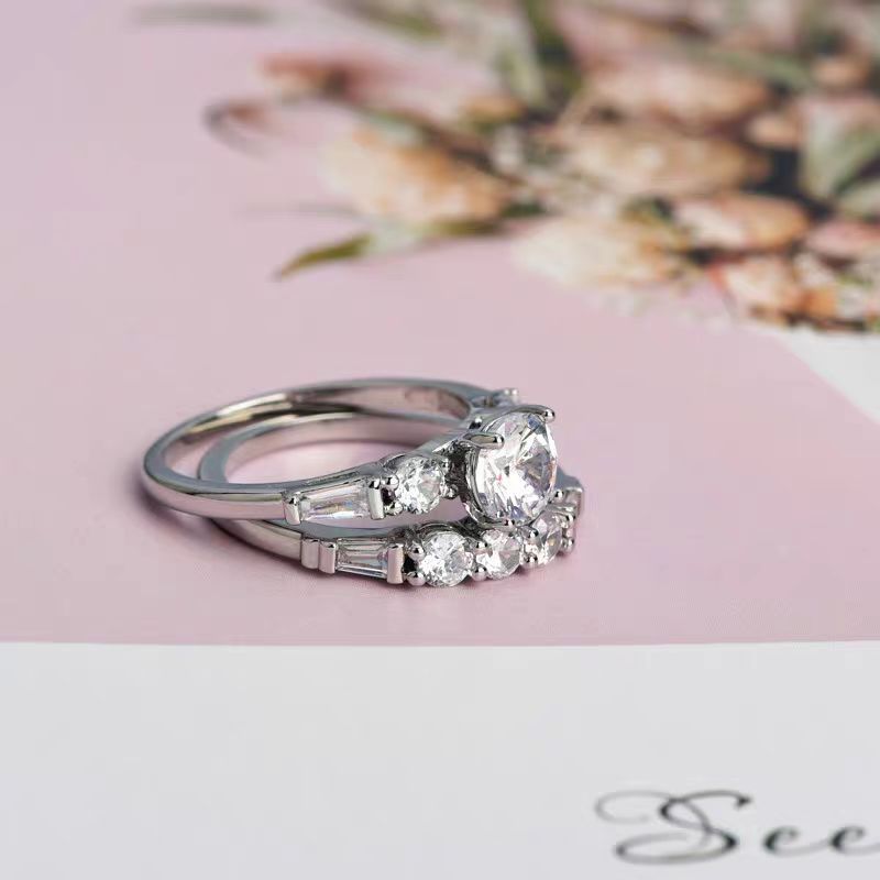 Holiday, Daily Occasion Alloy Material Simple Style Shiny Geometric Alloy Inlay Zircon Unisex Rings