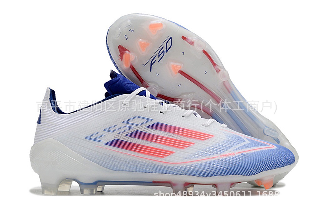 Fábrica de Putian al por mayor F50 zapatos de fútbol FG zapatos con lengua baja zapatos de fútbol hombres