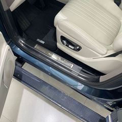 银河M9改装专用 碳纤维迎宾踏板 碳纤纹后护板 内门槛条 门坎条