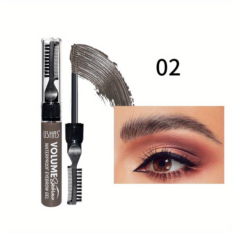 USHAS punto transfronterizo venta caliente crema de cejas, gel de cejas de Amazon impermeable, no se marea, crema de cejas duradera