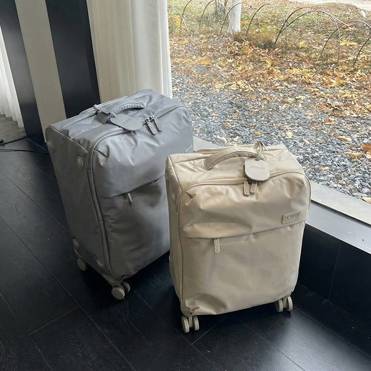 Cross-border export ultralight non-woven fabric travel suitcase weighing only 2.1KG, rainproof trolley luggage, 20-inch carry-on suitcase, 24-inch size.