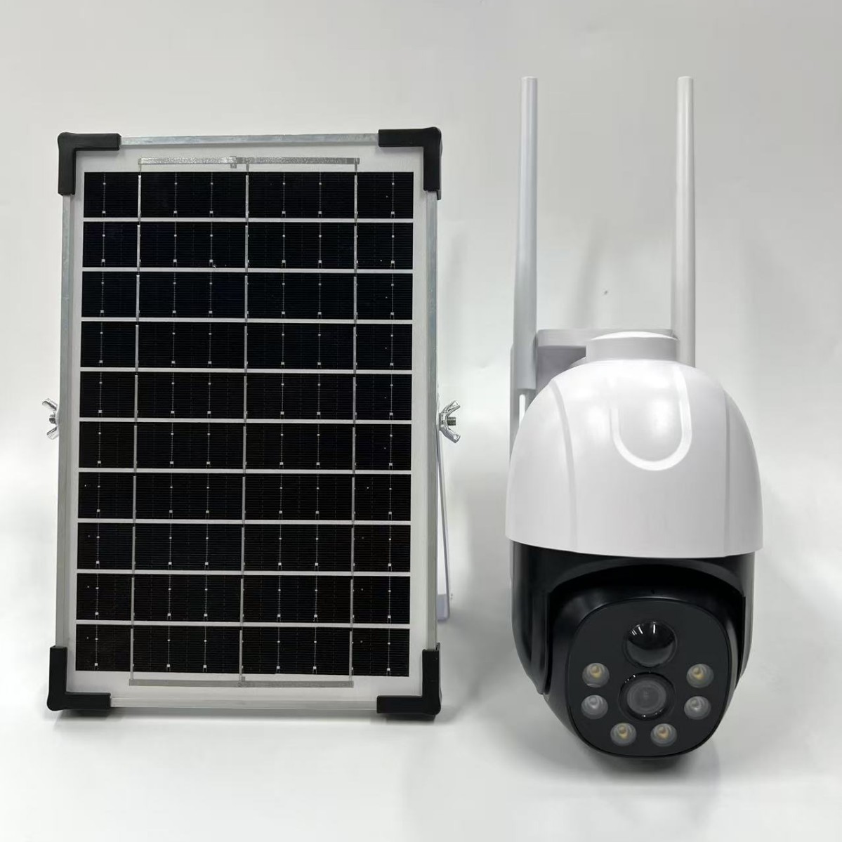 iSolfan Caméra de sécurité solaire 2en1 - Objectif unique