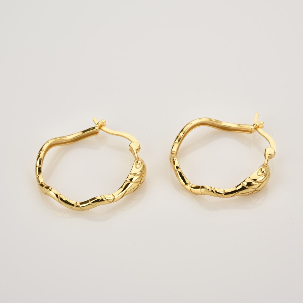 Title 3, Orecchini a cerchio grandi in argento sterling ...