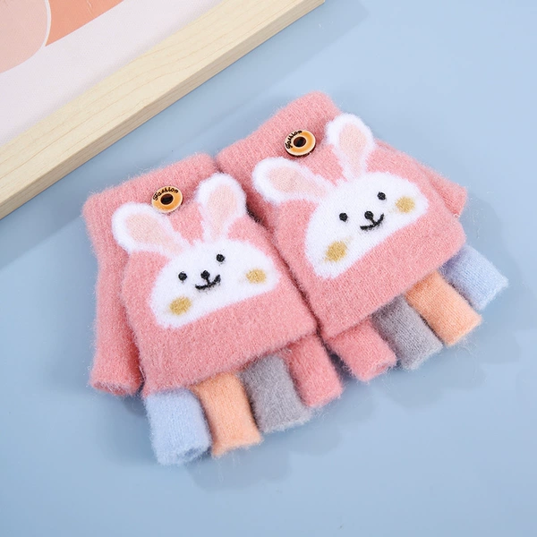 Colorful finger rabbit [3-8 years old] deep pink