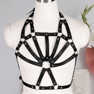 Factory self-selling European and American sexy collar corset abdominal belt waist chain Amazon hot punk decorative belt