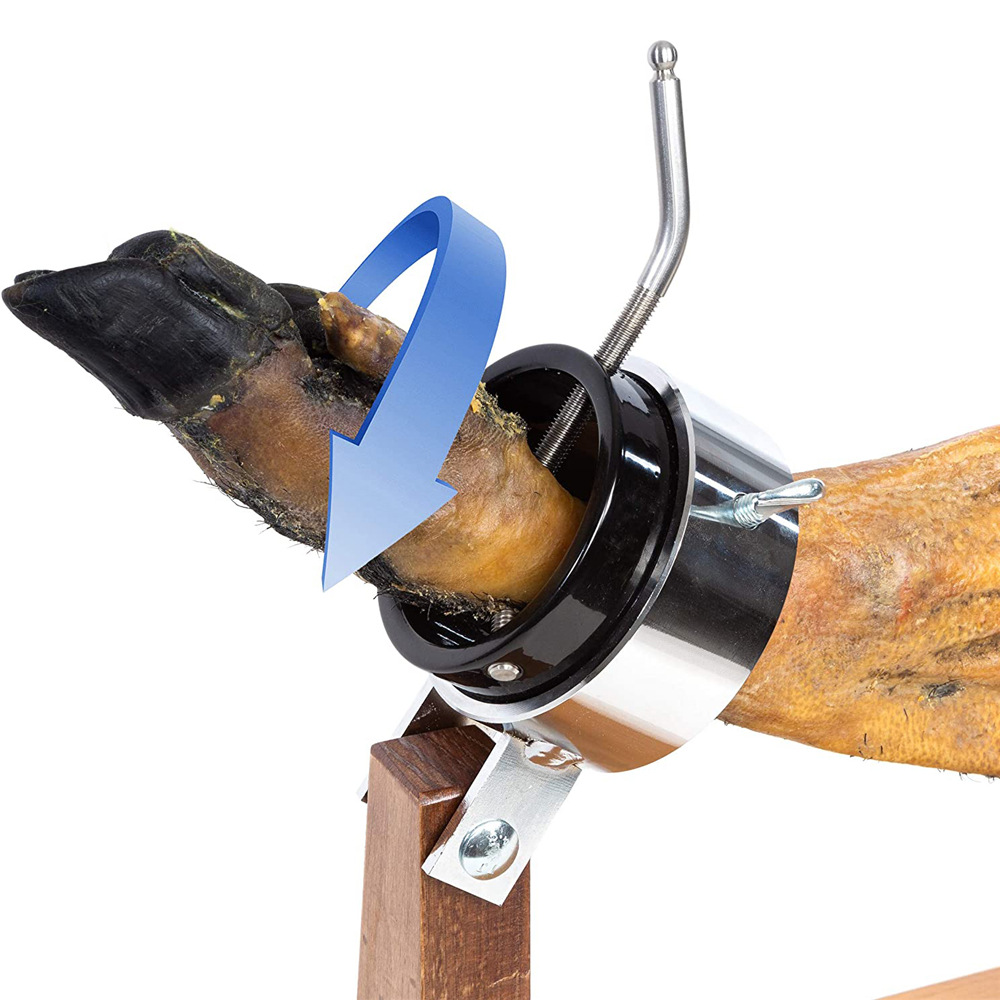 Gran rebanada de jamón español estante de jamón ajustable titular Barma Cordero pierna soporte de exhibición