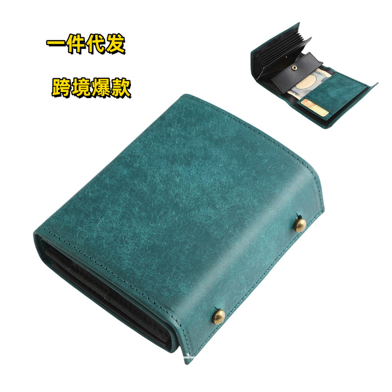 Lotte Best-Selling Tochigi Leather Men's 70% off Wallet Coin Purse Portable Nubuck Leather Multifunctional Box Type Short Wallet Lotte Best-Selling Tochigi Leather Men's 70% off Wallet Coin Purse Portable Nubuck Leather Multifunctional Box Type Short Wallet