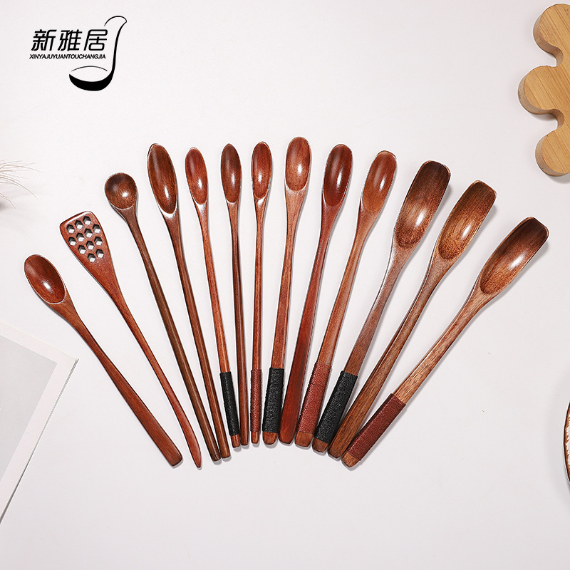 厂家直销 木质搅拌勺 西式长炳调羹蜂蜜 咖啡搅拌勺 现货批发送礼