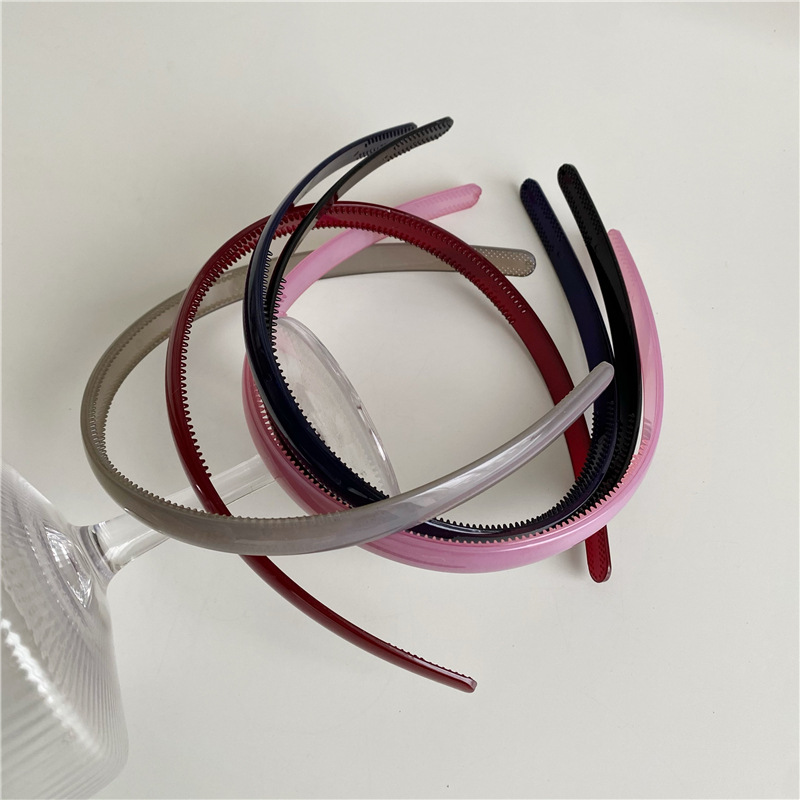 Simple Style Solid Color Arylic Hair Band display picture 2