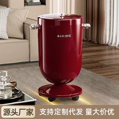 垃圾桶家用高级感卫生间带轮加厚大容量塑料高颜值带盖厨房收纳桶