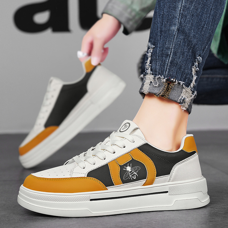 Estación europea nuevo verano transpirable estilo deportivo tendencia personalidad zapatos de patinaje de altura universal bajo casual ultra ligero zapatos de hombre