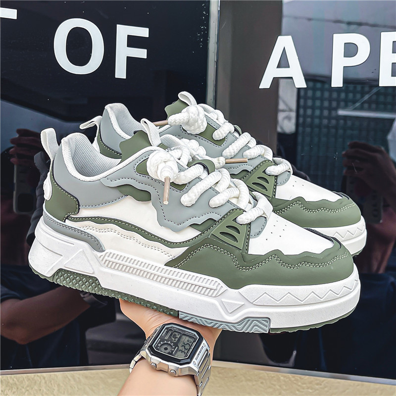 Zapatillas de deporte populares en vivo plataforma de nicho de moda zapatos de moda estilo coreano versátil deportes zapatos casuales transfronterizos zapatos casuales para hombres