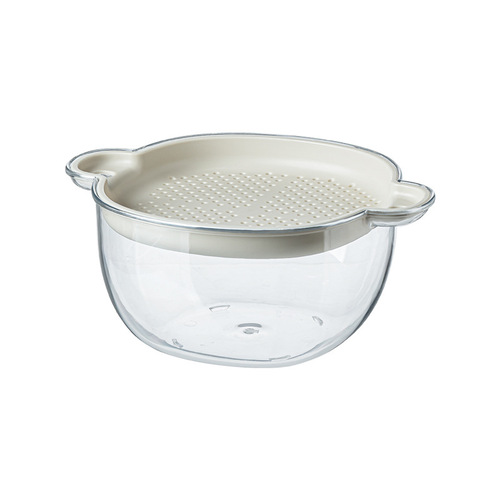 Nachuan light luxury covered drain basket kitchen household vegetable sink fruit and vegetable filter basket washing fruit PP storage box