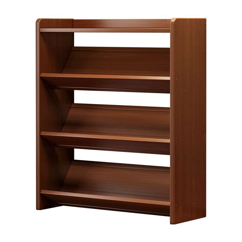 Estante de libros en forma de V piso inclinado estante de almacenamiento vertical integrado armario de almacenamiento sala de estar visualización doméstica almacenar armario multicapa