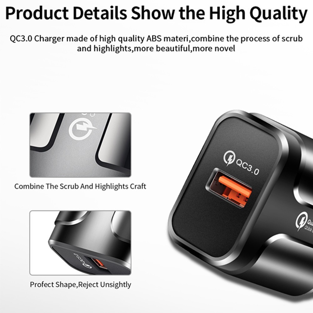 QC3.0 cargador de carga rápida de un solo puerto USB cabeza de carga rápida [Exclusivo transfronterizo] Carga de viaje de Carga inteligente