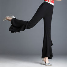 韩版高腰喇叭裤2024春季新款薄款垂感微喇长款修身显瘦夏天裤子女