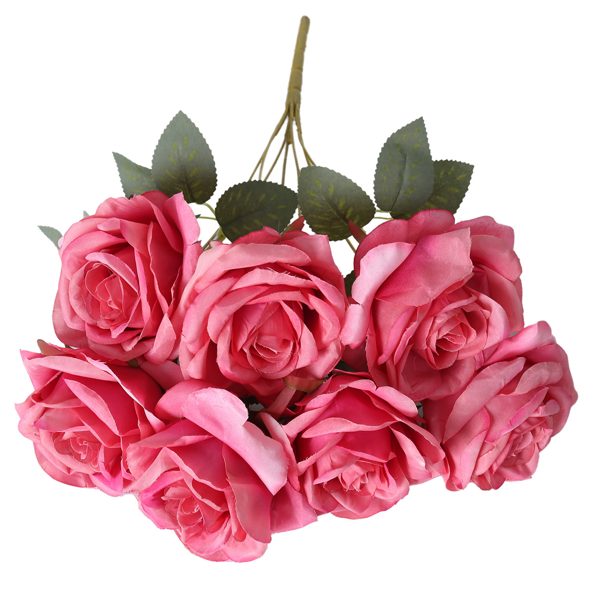 Simulación de 7 flores falsas de rosa princesa escritorio sala de estar DIY decoración de la habitación de bodas de mano accesorios de fotografía de flores