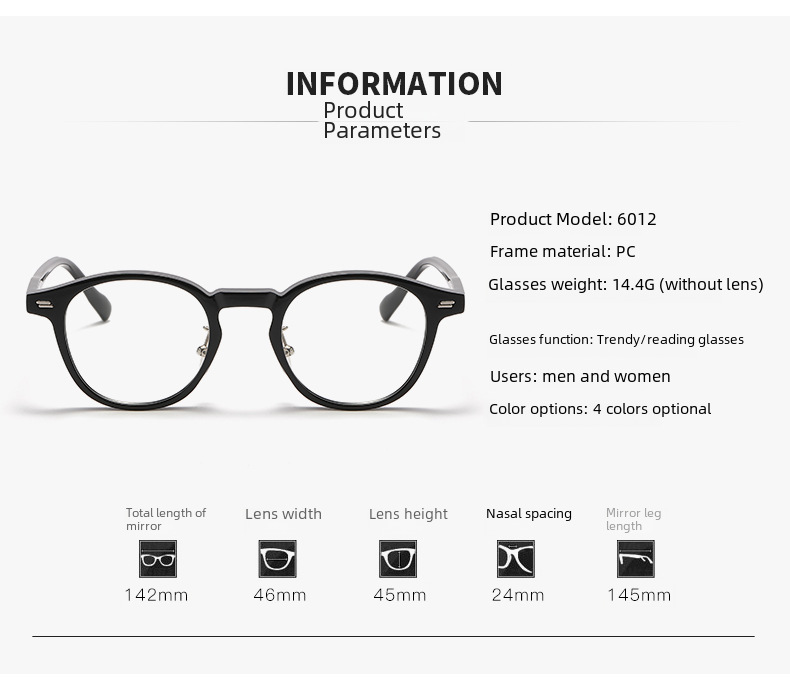 Fashionable retro small round frame anti-blue light presbyopic glasses for women fashionable personalized HD Western style presbyopic glasses for the _voghion.com