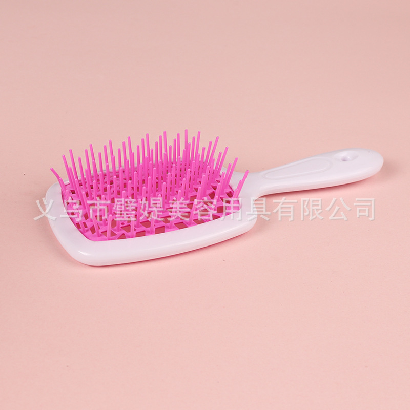 Peine Masajeador con Cojín de Aire de Malla Cuadrada de ABS para Cabello Seco y Húmedo image 17