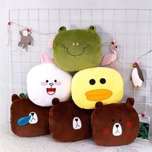 批发卡通暖手抱枕毛绒玩具冬季可爱手捂手公仔公司年货礼品logo